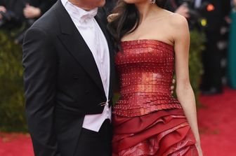George Clooney e Amal Clooney al Gala di beneficenza dell'Istituto &quot;China: Through The Looking Glass&quot; il 4 maggio 2015 al Metropolitan Museum di New York (Afp)