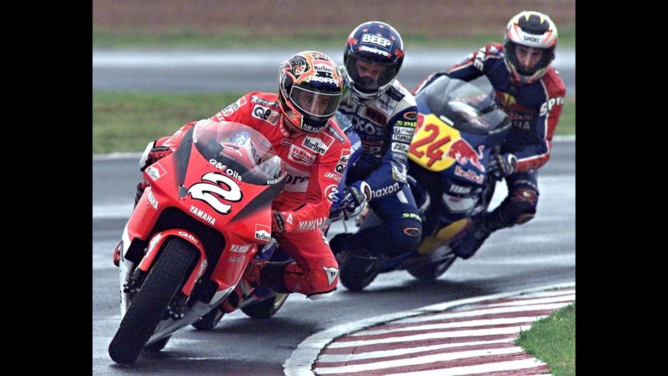 &nbsp;Max Biaggi durante le prove del Gran Prix a &nbsp;Buenos Aires , 30 ottobre 1999