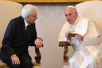 &nbsp;Papa Francesco e Sergio Mattarella (Afp)