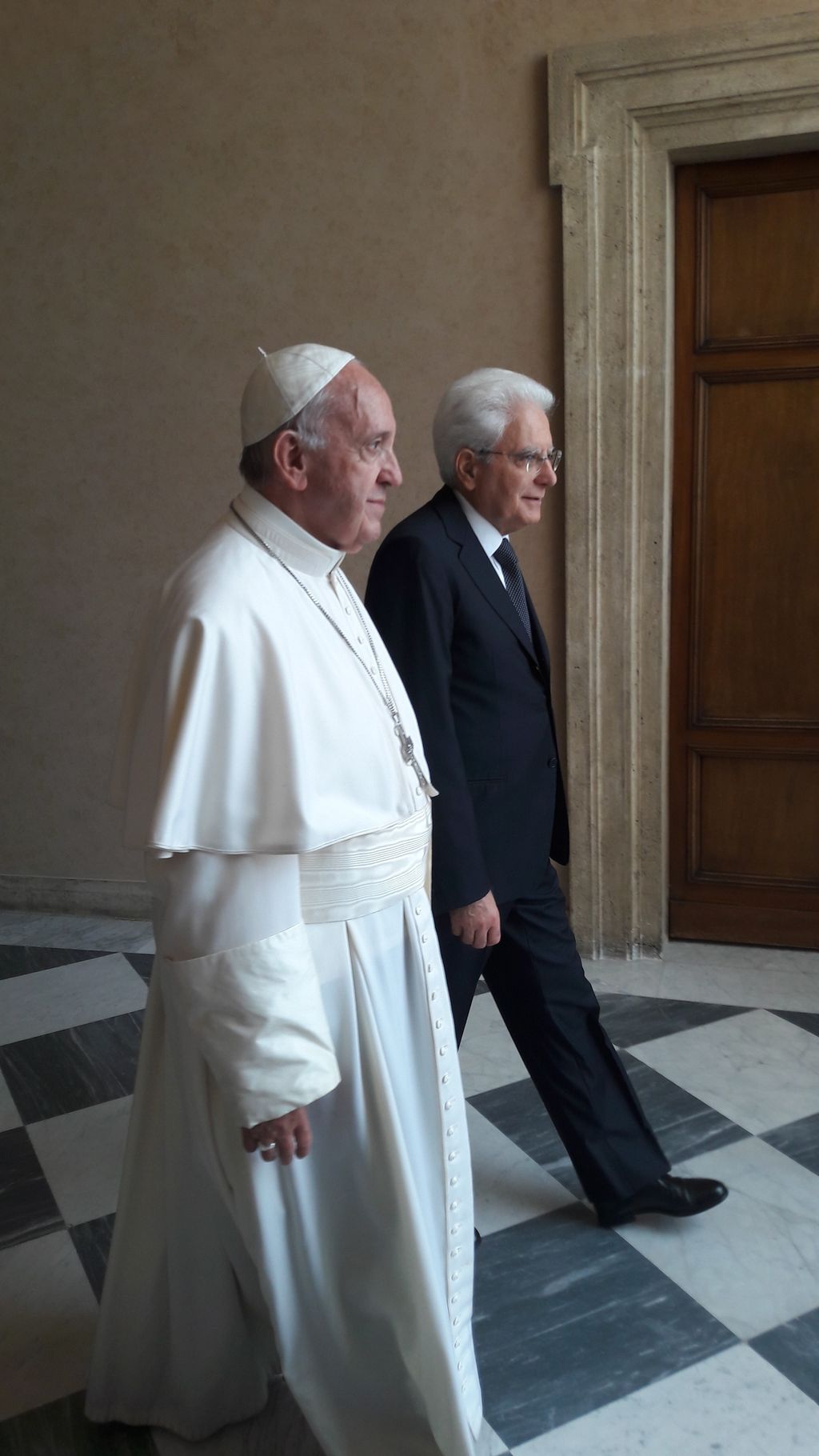 Papa Francesco e Sergio Mattarella
