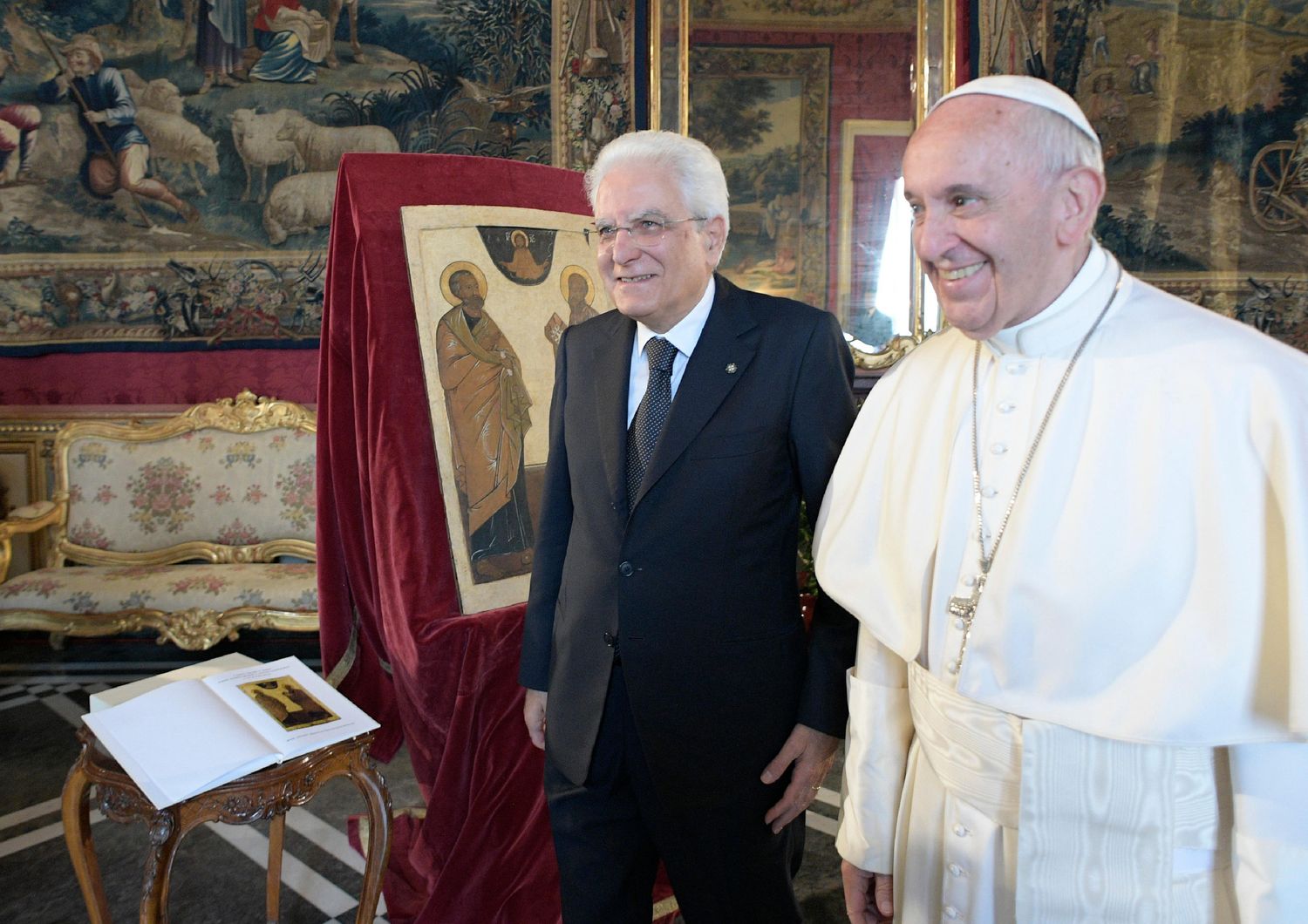 &nbsp;Papa Francesco e Sergio Mattarella