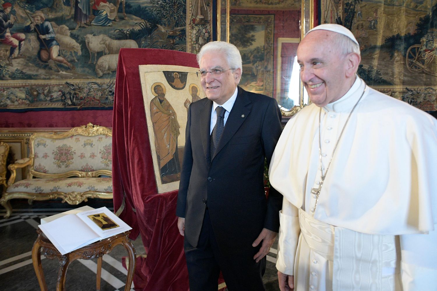 &nbsp;Papa Francesco e Sergio Mattarella