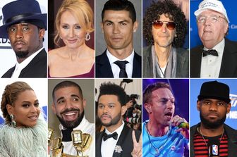 Da Beyonc&eacute; a Ronaldo, le 10 celebrity che hanno guadagnato di pi&ugrave; lo scorso anno