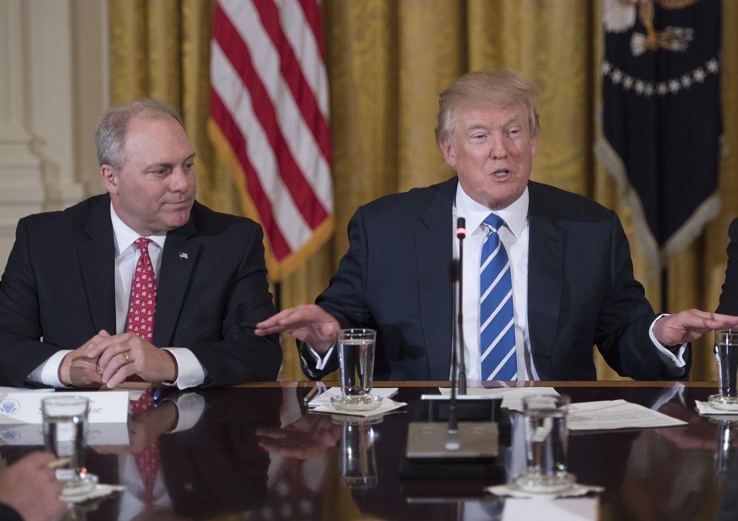 &nbsp;Steve Scalise e Donald Trump