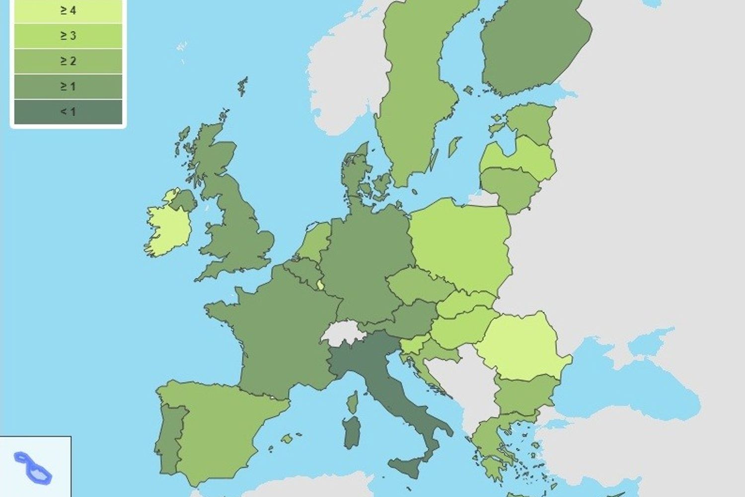 Previsioni Pil, grafico della Commissione europea