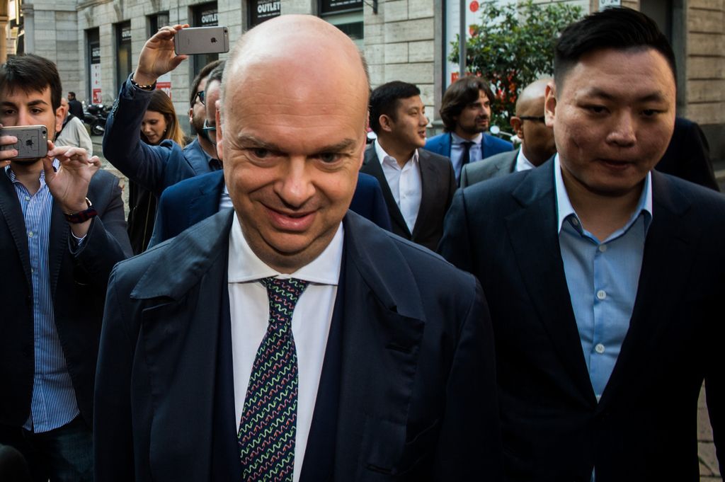 Marco Fassone con David Han Li (AGF)&nbsp;