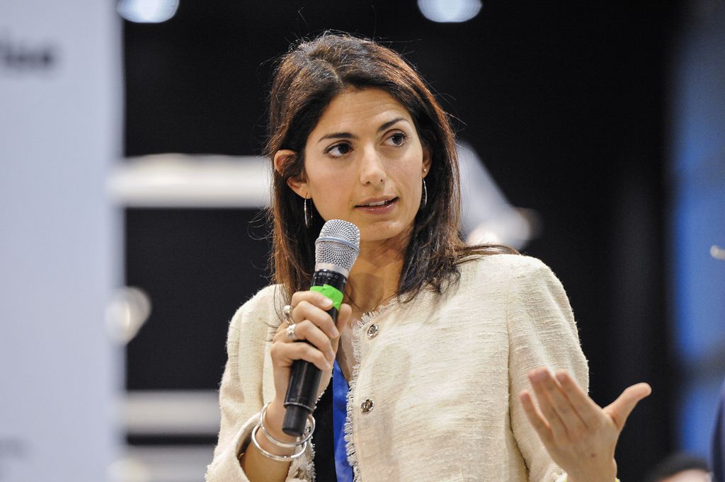 &nbsp;Virginia Raggi nel maggio 2017