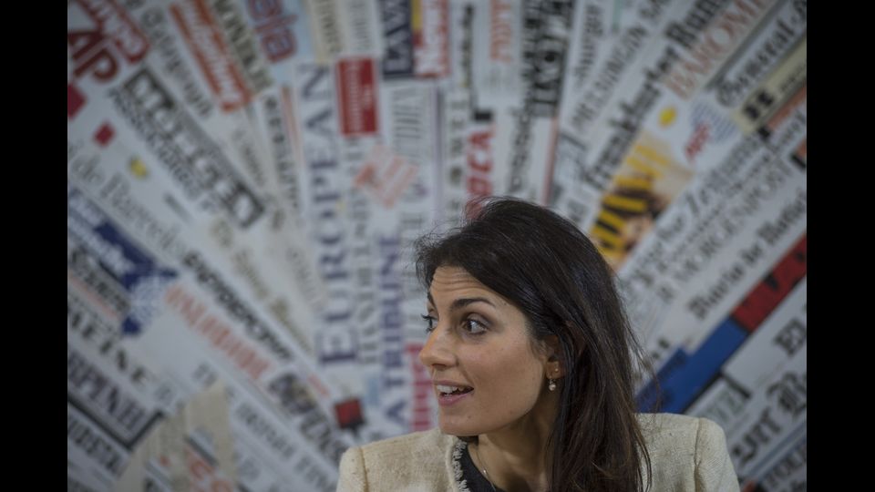 25/02/2016 Il Movimento 5 Stelle presenta alla stampa estera Virginia Raggi, prossimo candidato sindaco al comune di Roma (AFP)&nbsp;