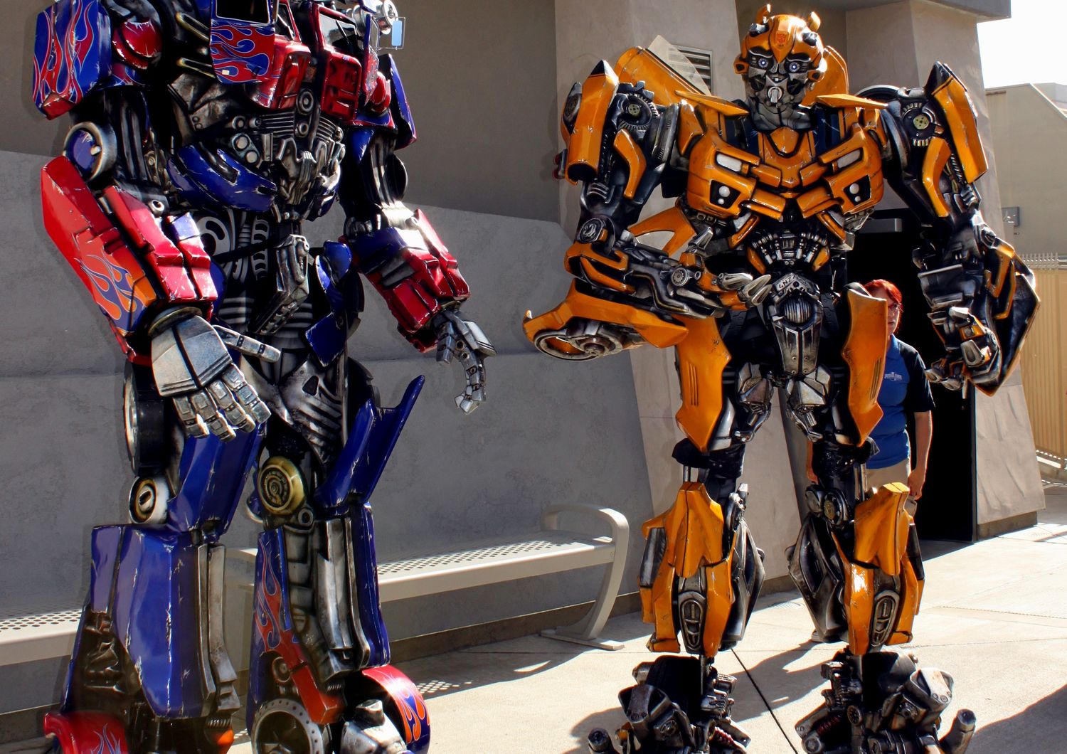 Optimus Prime &amp; Bumble Bee - Universal Studios, Hollywood, California (wikipedia)