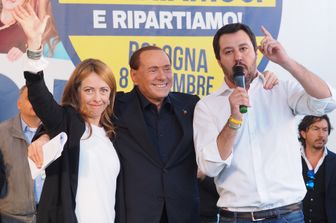 &nbsp;Meloni, Berlusconi e Salvini
