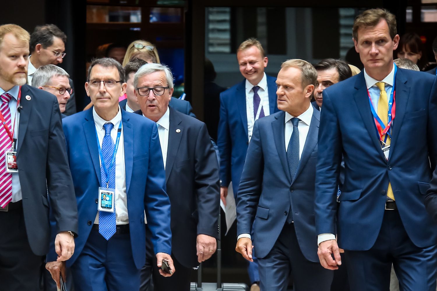 &nbsp;Juncker e Tusk