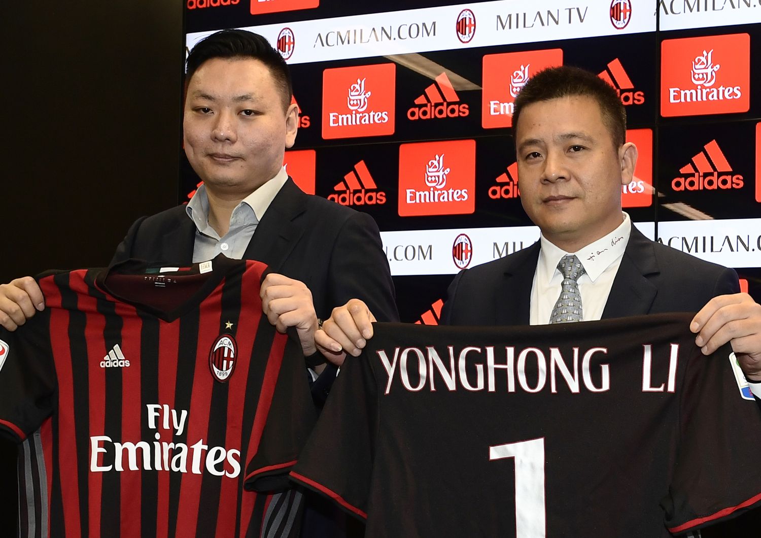 &nbsp;L'acquisto del Milan calcio da parte dell'imprenditore cinese&nbsp;Yonghong Li&nbsp;