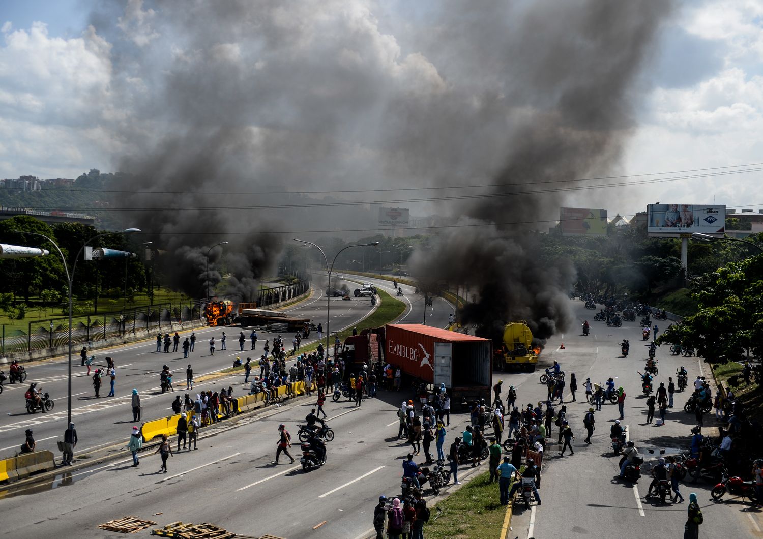 Proteste anti-governative a Caracas, Venezuela (Afp)&nbsp;