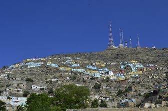 Case colorate a Kabul