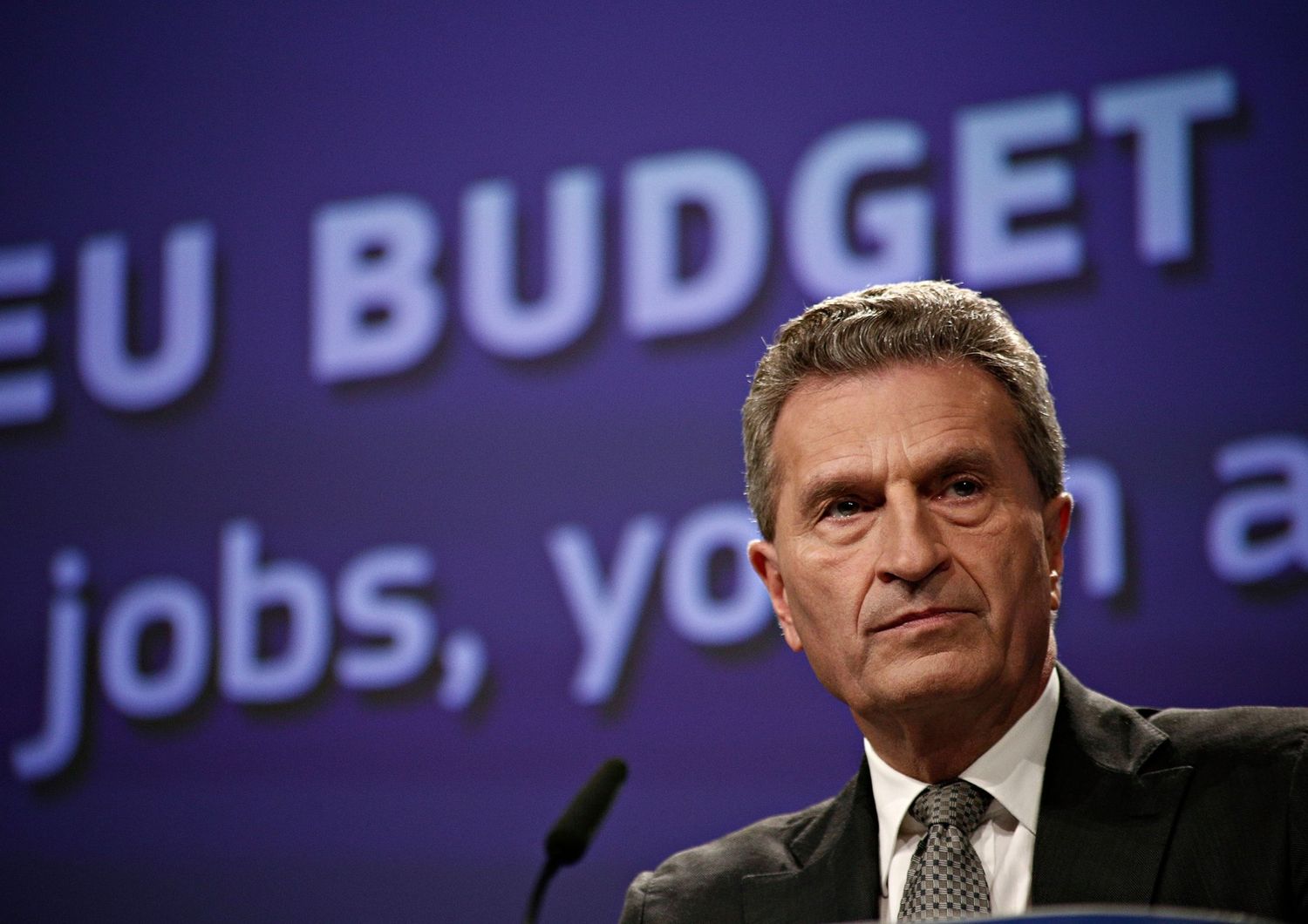 &nbsp;Gunther Oettinger, commissario europeo al Bilancio