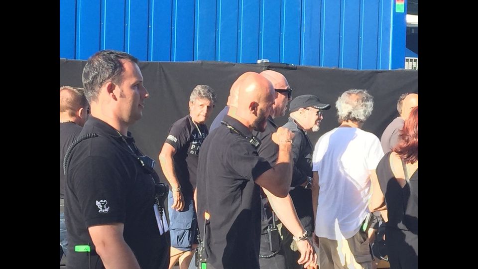 &nbsp;L'arrivo di Vasco (con il cappello...) al Modena Park