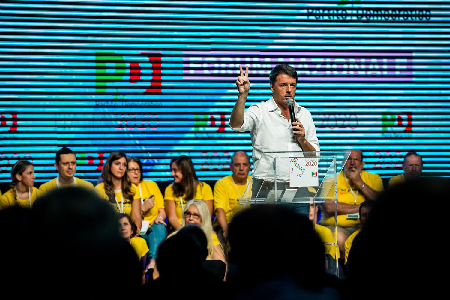 &nbsp;Manifestazione Renzi a circoli Milano (Agf)