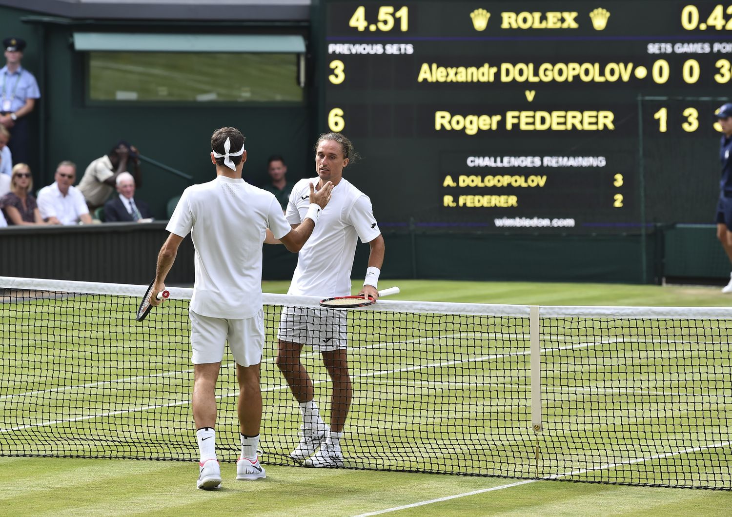 Federer - Alexandr Dolgopolov (Afp)&nbsp;