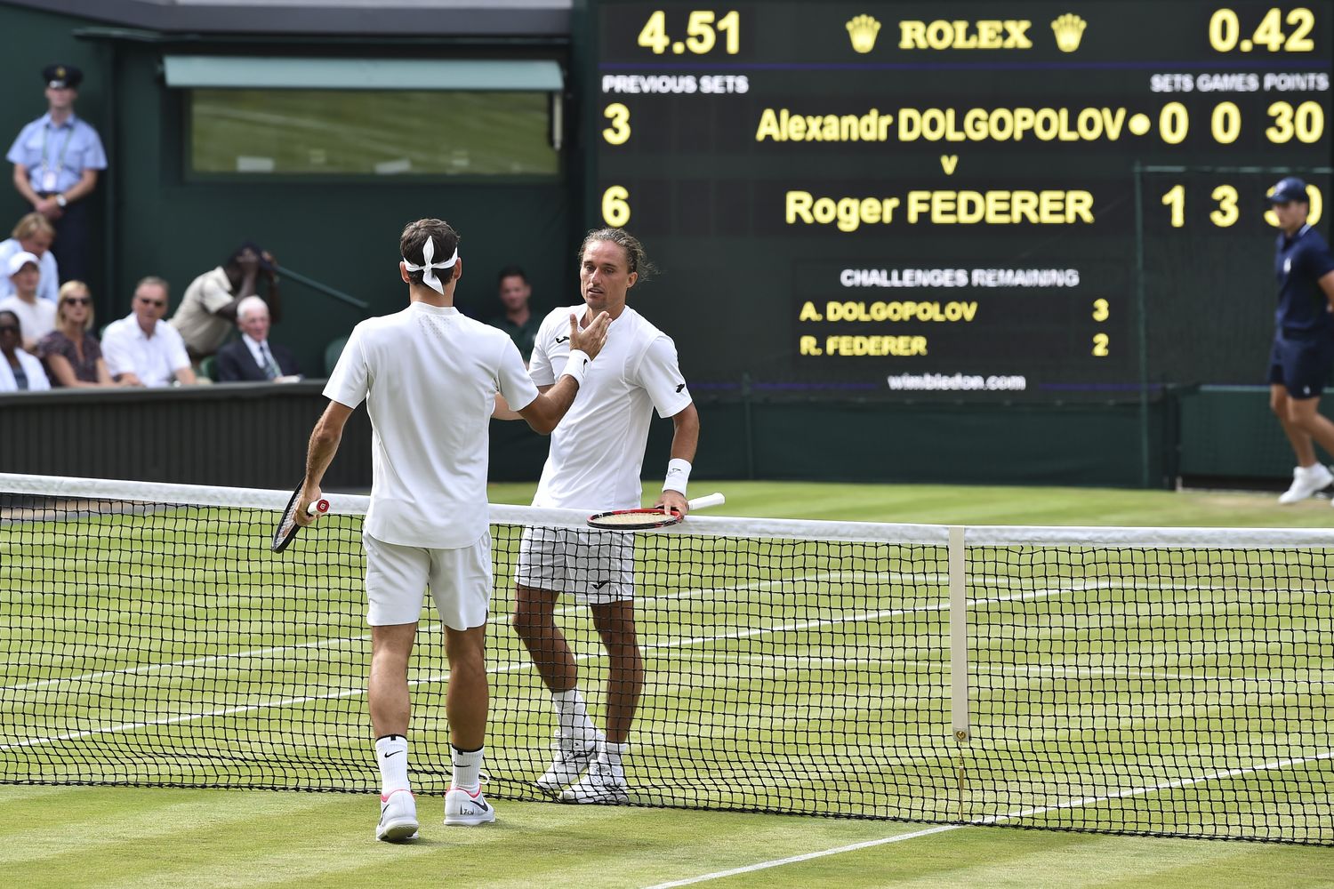 Federer - Alexandr Dolgopolov (Afp)&nbsp;