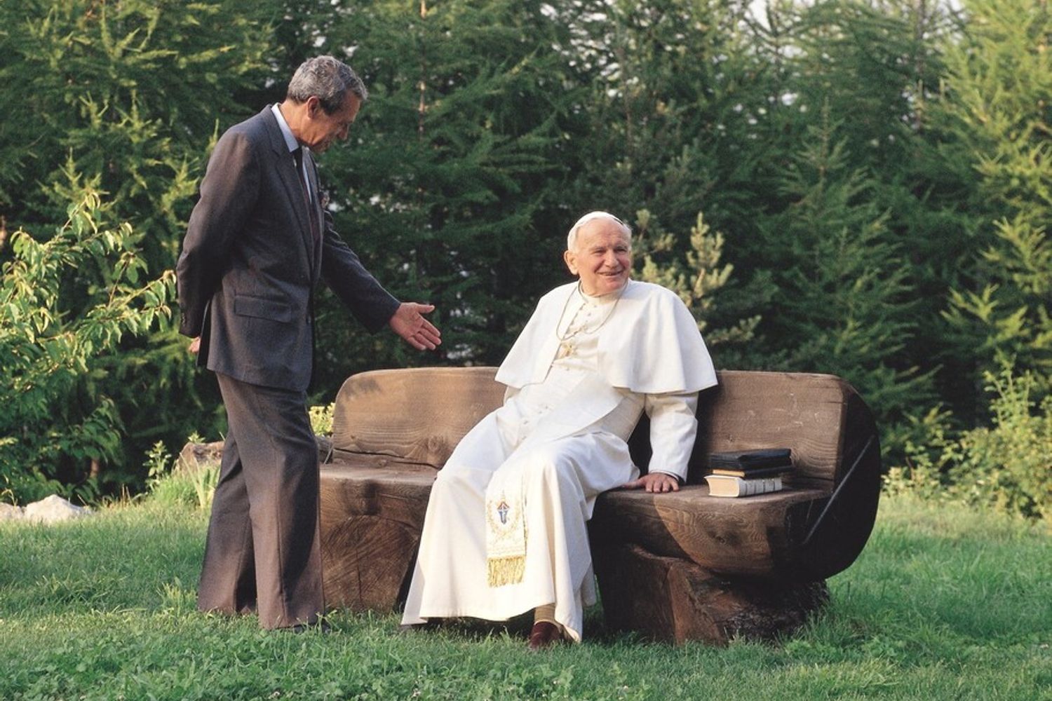 &nbsp;Joaquin Navarro-Valls e Karol Wojtyla