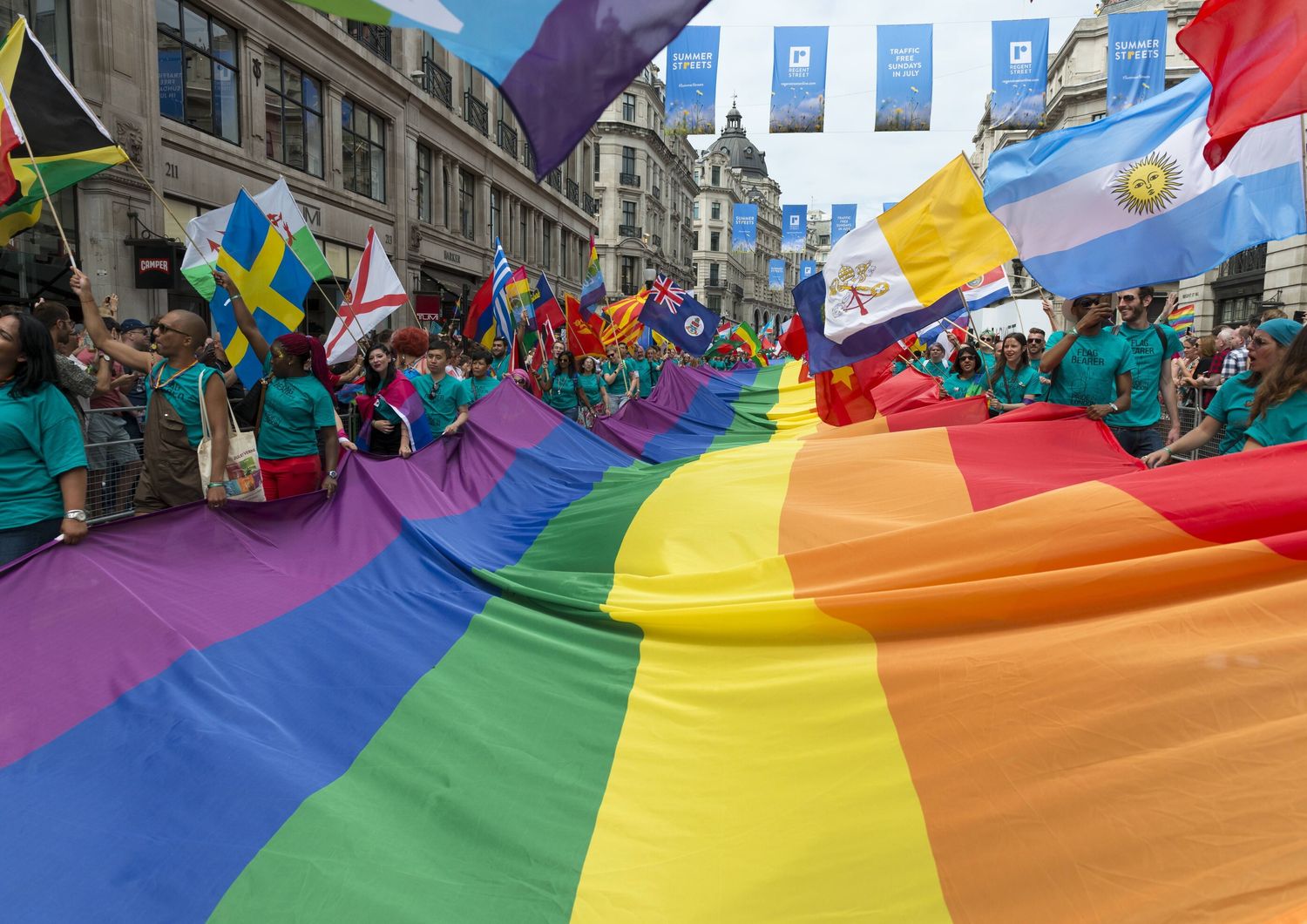 &nbsp;Sfilata Gay pride Londra (Afp)