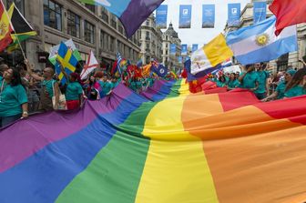 &nbsp;Sfilata Gay pride Londra (Afp)