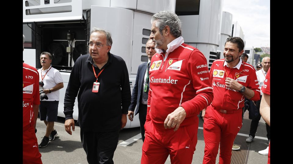 Sergio &nbsp;Marchionne al GP d'Austria (Afp)