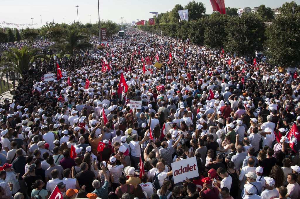 &nbsp;Turchia, la marcia della Giustizia (Afp)