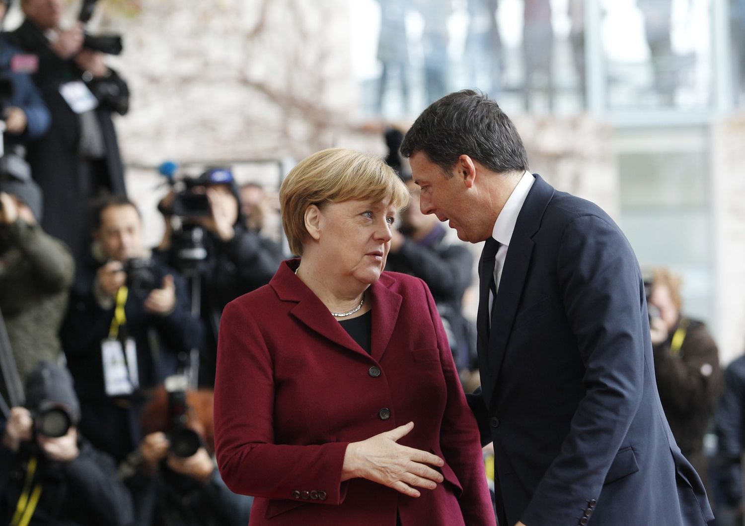 &nbsp;Merkel e Renzi