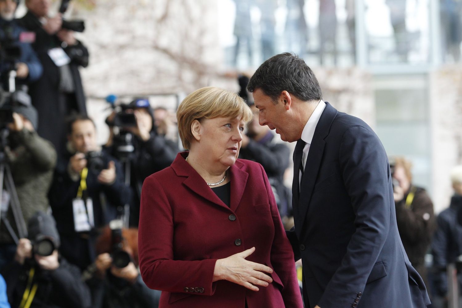 &nbsp;Merkel e Renzi