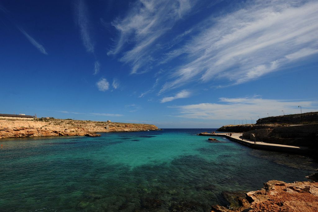 Lampedusa,&nbsp;Cala Pisana (Afp)