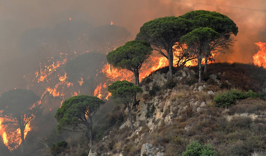 &nbsp;Incendi in Italia (Afp)
