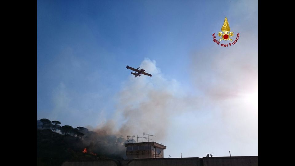 &nbsp;Messina incendi boschiviFoto: Vigili del Fuoco