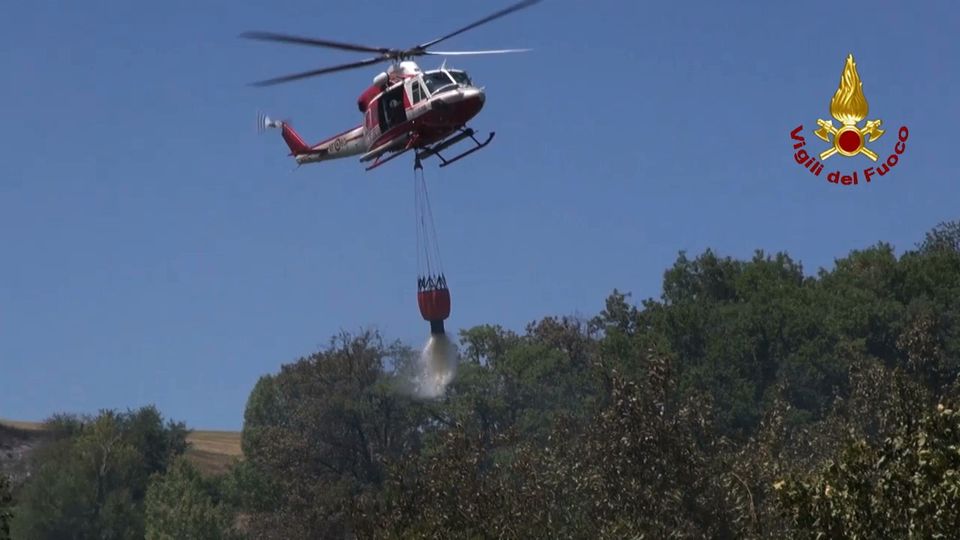&nbsp;Incendi a RiminiFoto: Vigili del Fuoco