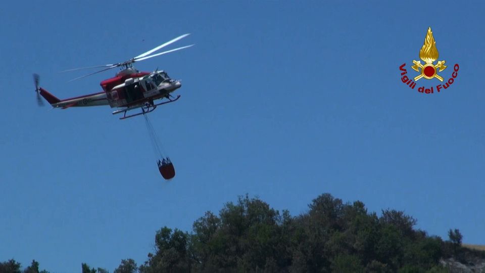 &nbsp;Incendi a RiminiFoto: Vigili del Fuoco