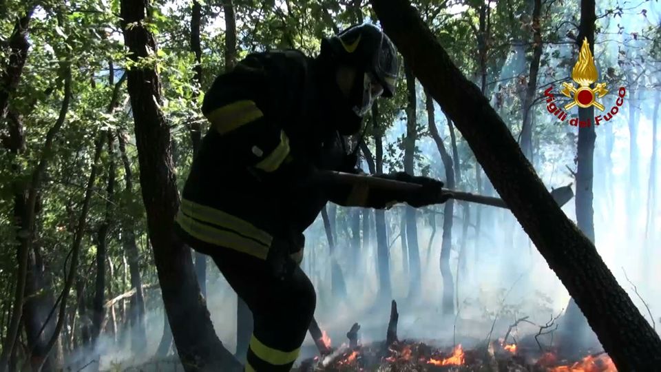 &nbsp;Incendio a MarzabottoFoto: Vigili del Fuoco