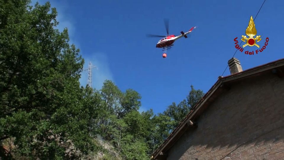 &nbsp;Incendio a MarzabottoFoto: Vigili del Fuoco