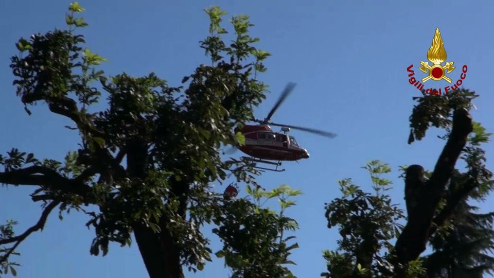 &nbsp;Incendio a MarzabottoFoto: Vigili del Fuoco