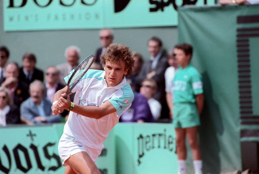 &nbsp;Mats Wilander, Roland Garros Stadium Giugno 1988 (AFP).
