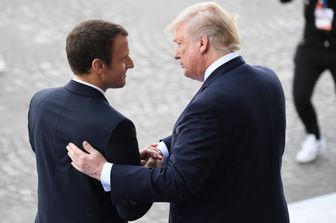 &nbsp;Macron e Trump