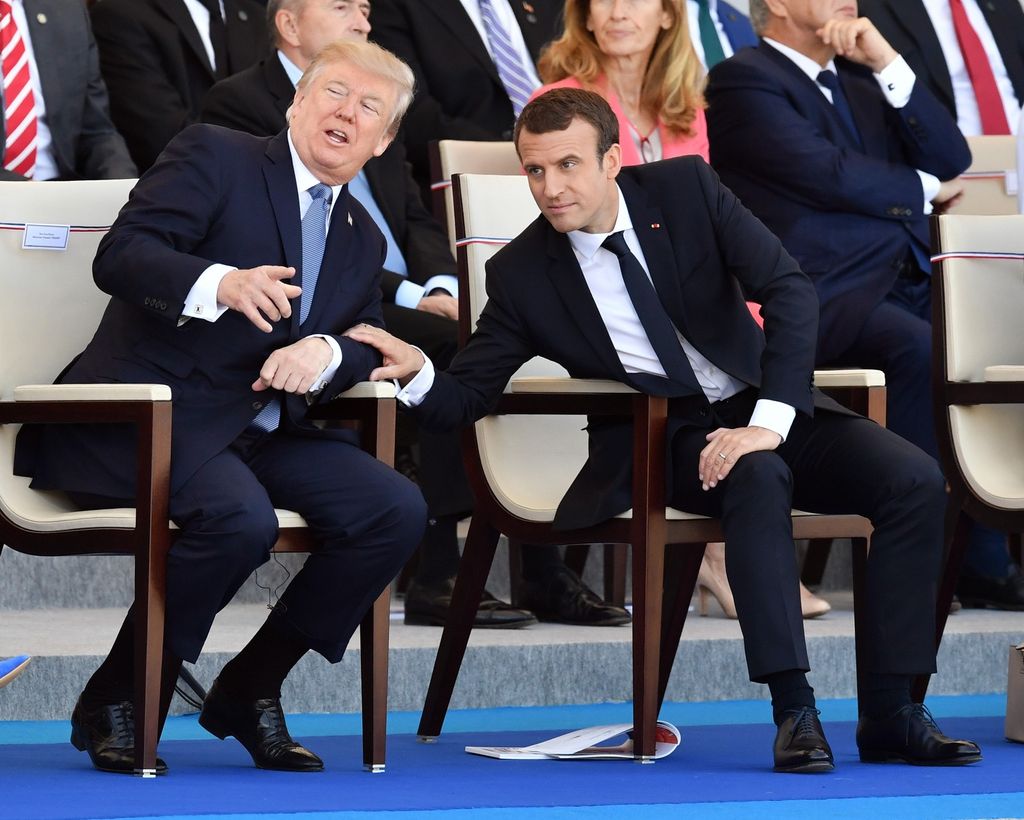 &nbsp;Trump e Macron assistono alla parata del 14 luglio