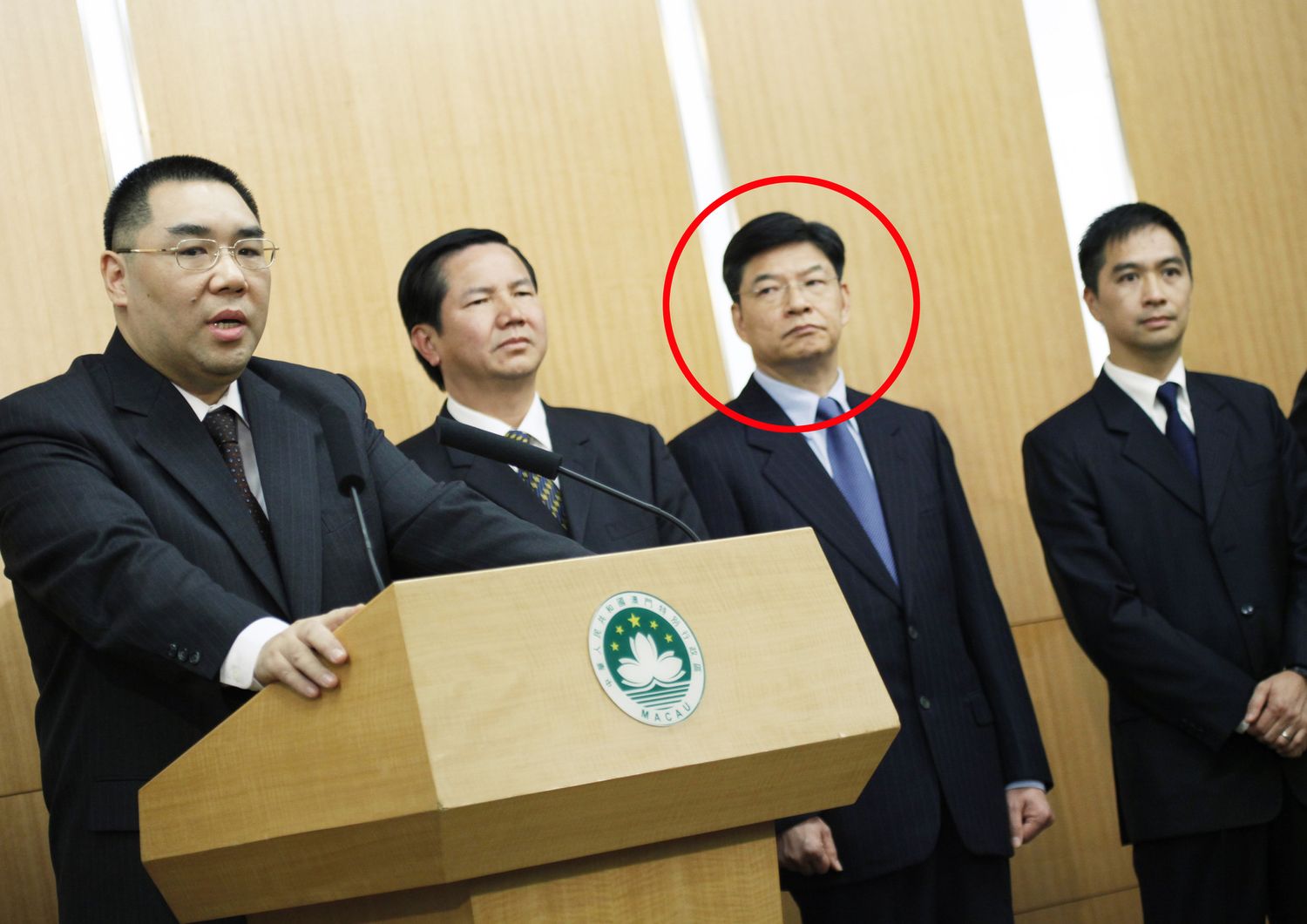 Ho Chio Meng cerchiato in rosso (AFP)&nbsp;