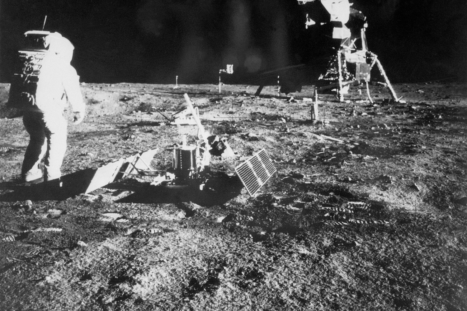 primo uomo sulla luna (Afp)