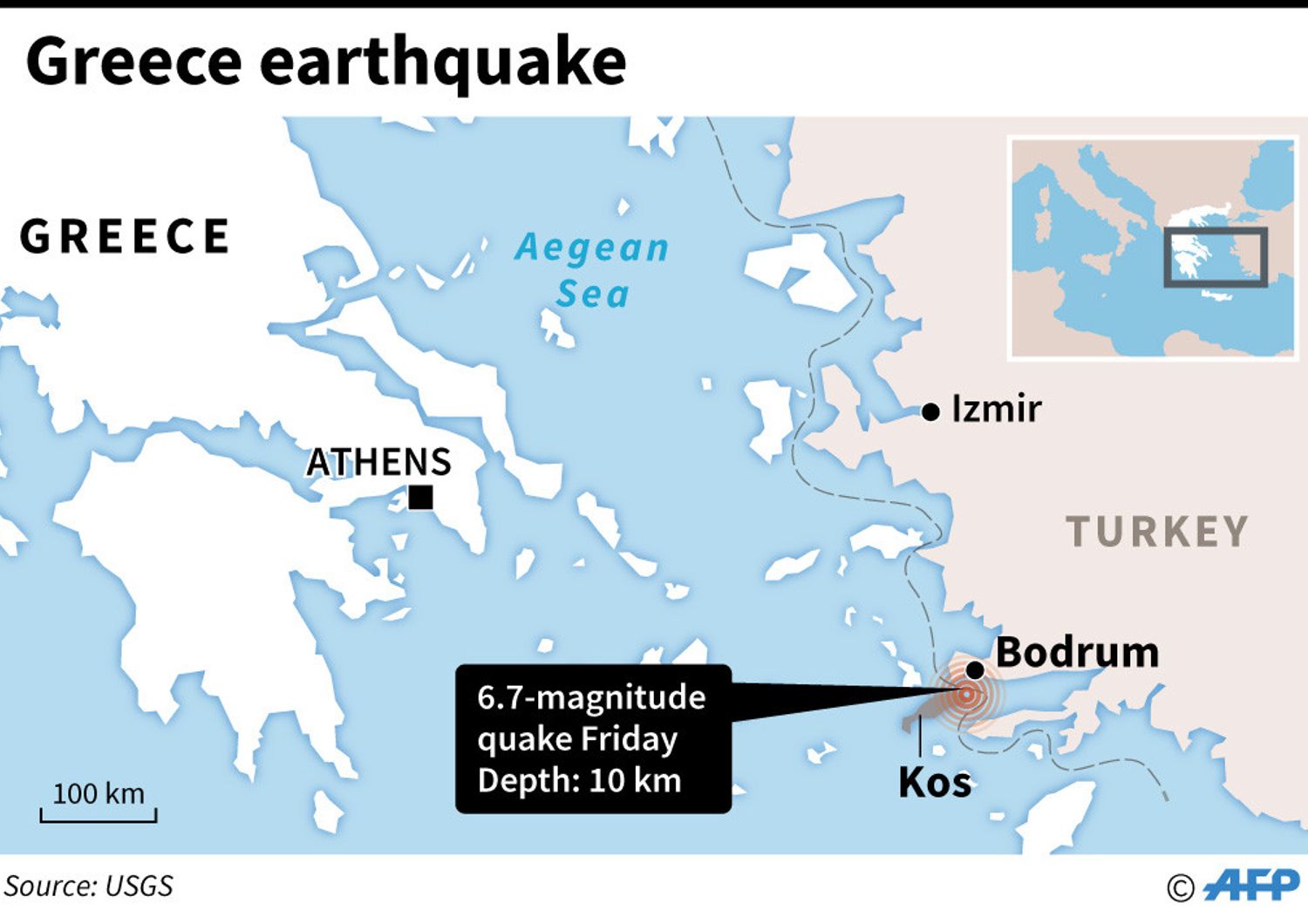 &nbsp;Terremoto in Grecia - Afp