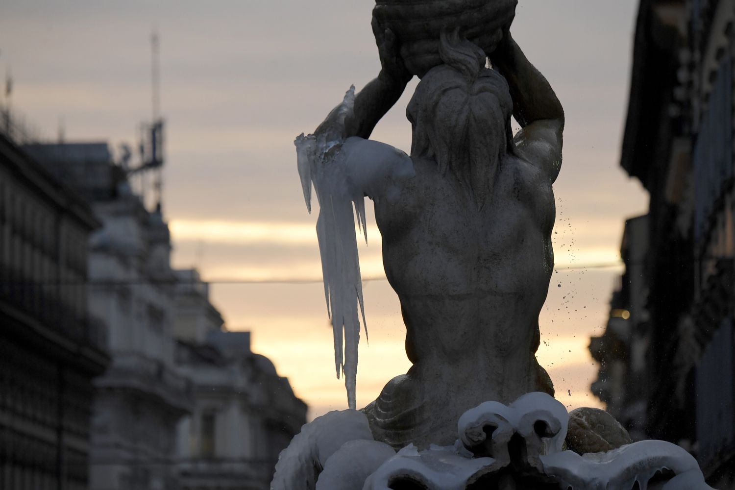 &nbsp;Roma, ghiaccio, neve