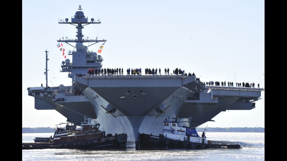 La portaerei Gerald R. Ford (Afp)&nbsp;