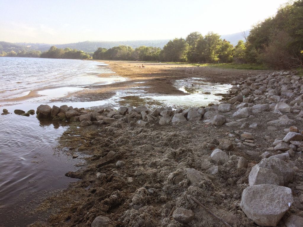 &nbsp;Il lago di Bracciano in secca