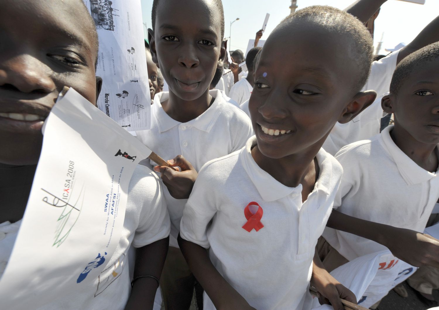&nbsp;Africa bambini Aids (Afp)