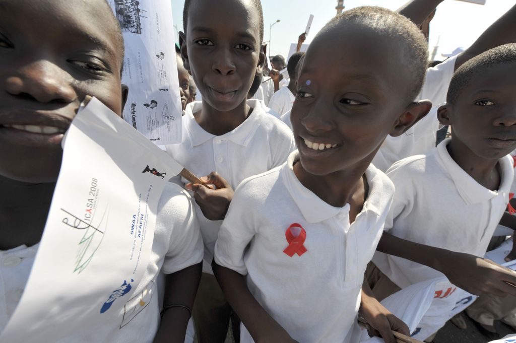 &nbsp;Africa: bambini testimonial contro l'Aids (Afp)