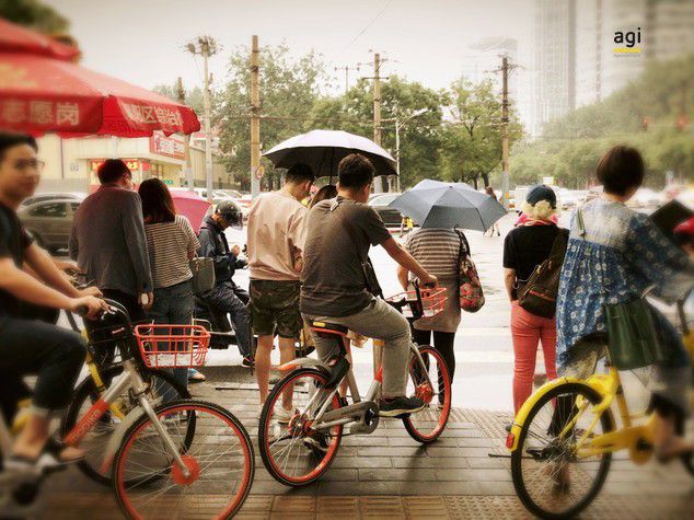 &nbsp;Bike sharing Pechino (Alessandra Spalletta - Agi) CON LOGO AGI